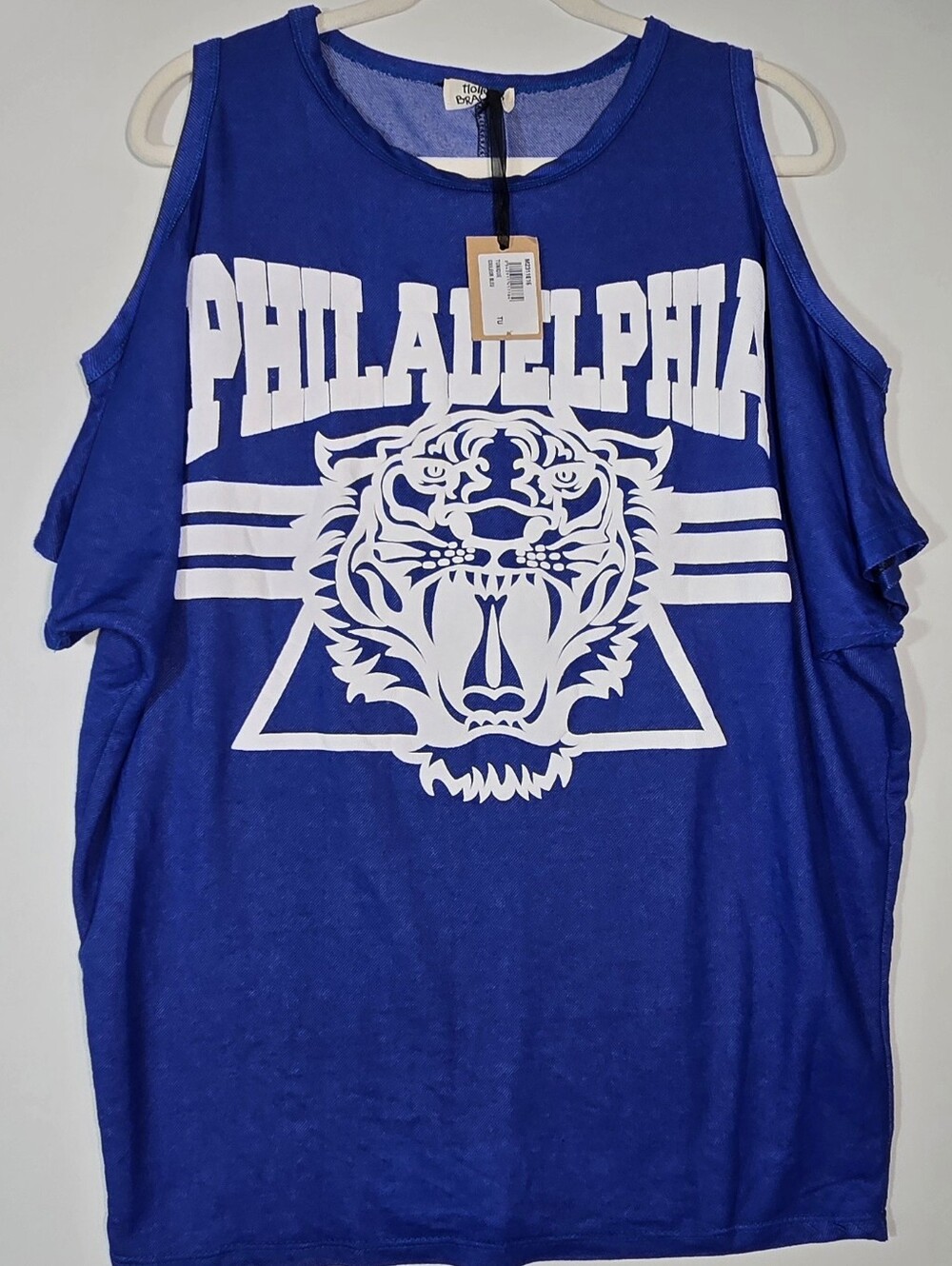 Molly Bracken Blue Graphic Tunic Top